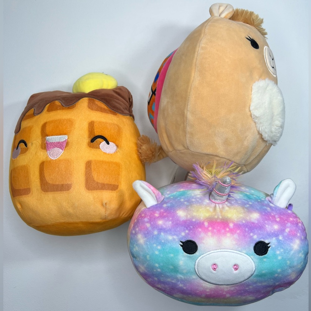 Squishmallow Bundle Plush Toys Waffle Llama Unicorn Stuffed Animals Kids Toddler